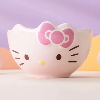 พร้อมส่ง💕 ชามเซรามิก หน้าการ์ตูน Sanrio ขนาด 5นิ้ว ลิขสิทธิ์แท้ ชามข้าว ถ้วยซุป น่ารัก | Bluerubystore