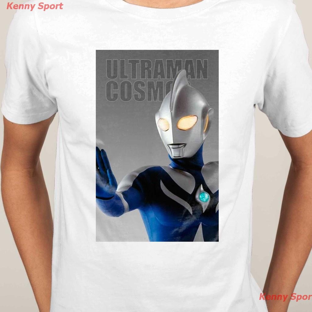 cotton เสื้อยืดผ้าฝ้าย  เสื้อยืดยอดนิยม Ultraman Tiga Ultraman Taro Dyna Mebius Cosmos Shin Hayata C