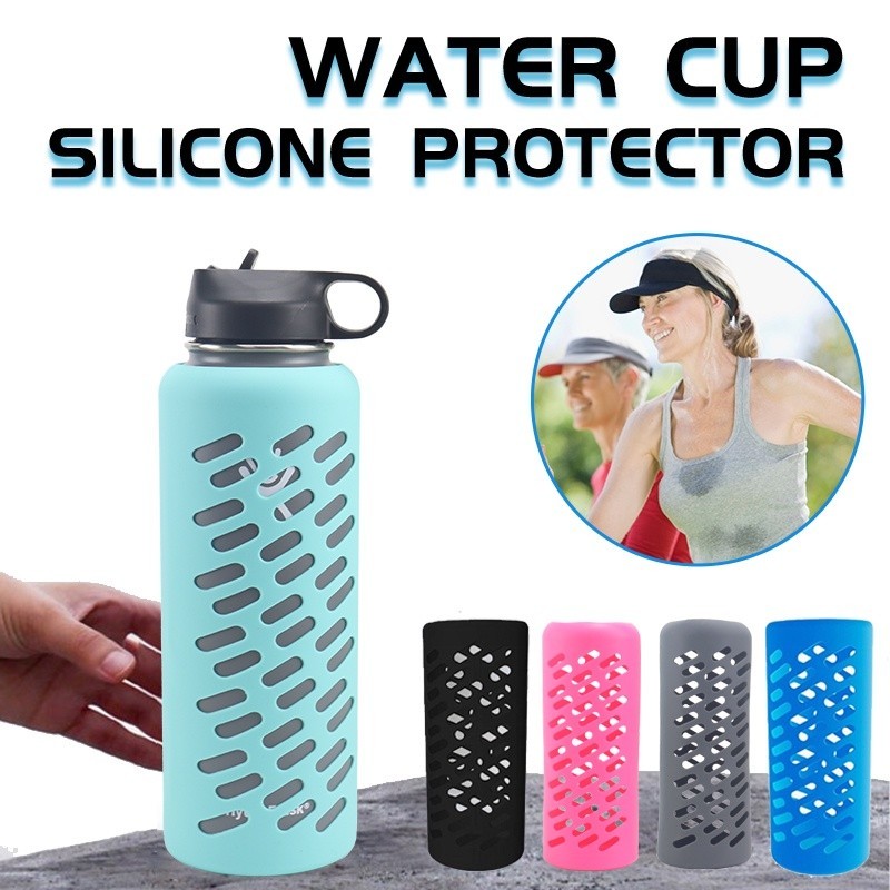 เหมาะสําหรับ (18oz, 22oz,32oz, 40oz) Aquaflask Boot ป้องกันซิลิโคนแขน hydro flask Aquaflask ขวดน้ํา 