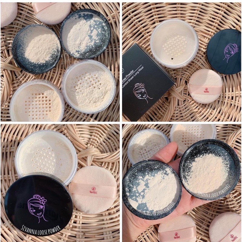 Sivanna Colors  LOOSE POWDER SHINE-CONTROL SHEER-LONG WEAR : F010 | แป้งฝุ่น