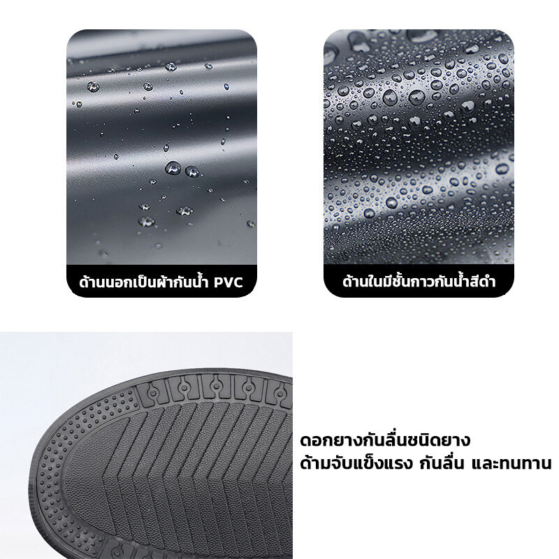 KeepMoving รองเท้ากันน้ำ ผ้าคุมกันน้ำสีใส ผ้าคุมรองเท้ากันน้ำ ถุงสวมรองเท้ากันน้ำ ถุงสวมรองเท้ากันฝน