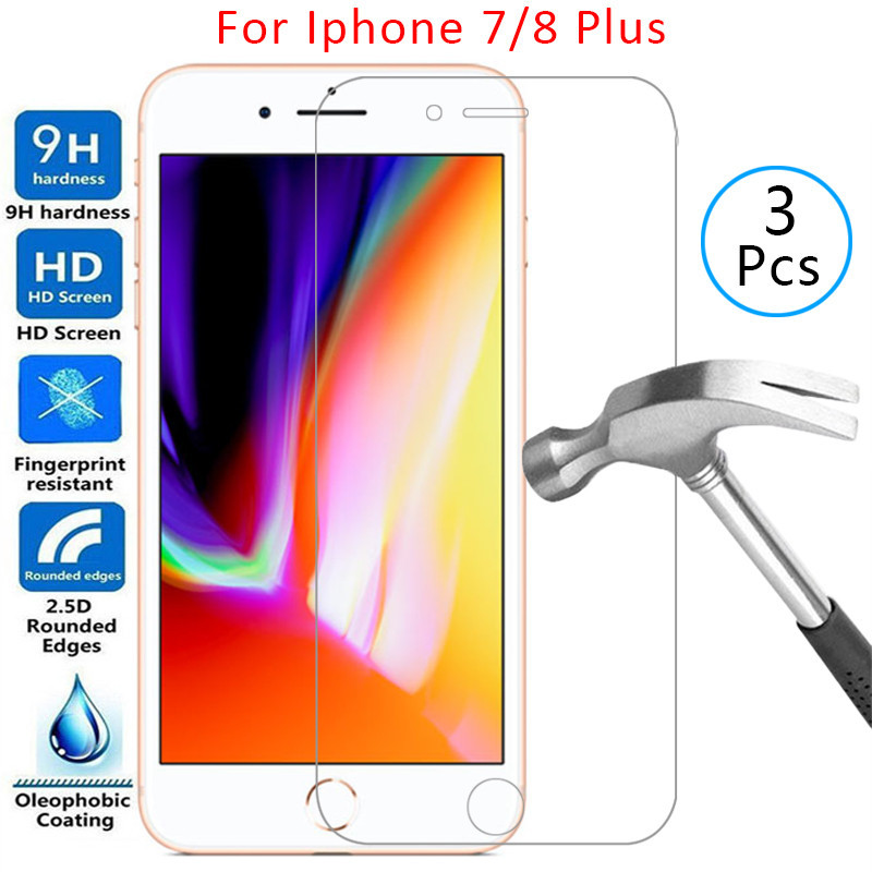 เคสสําหรับ iphone 7 8 plus กระจกนิรภัยบน iphone7 iphone8 7plus 8 p 8 p 8 p 8 p p coque iphoe iphne i