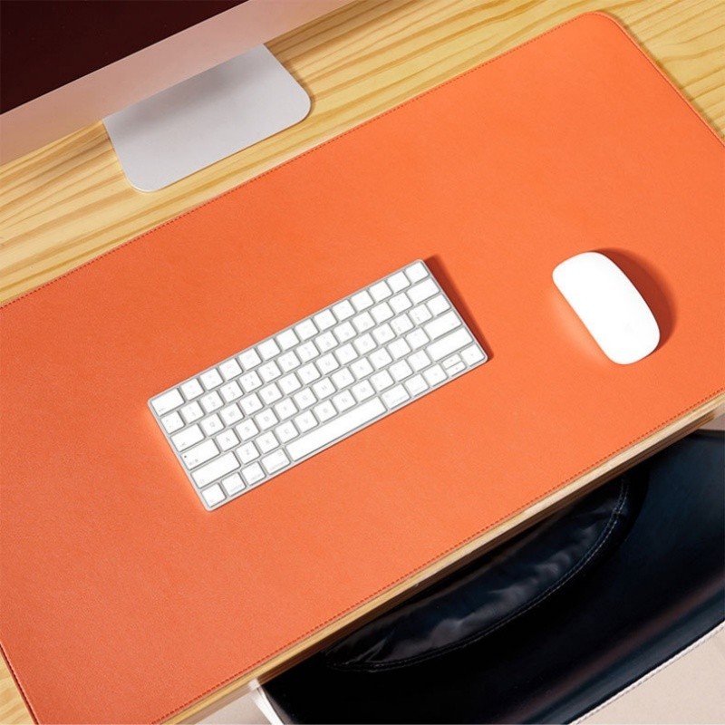 แผ ่ นรองเมาส ์ ขนาดใหญ ่ 3.8 มม.หนา PVC หนัง Cork วัสดุโต ๊ ะ Pad 60X30 80X40 90X43 ซม