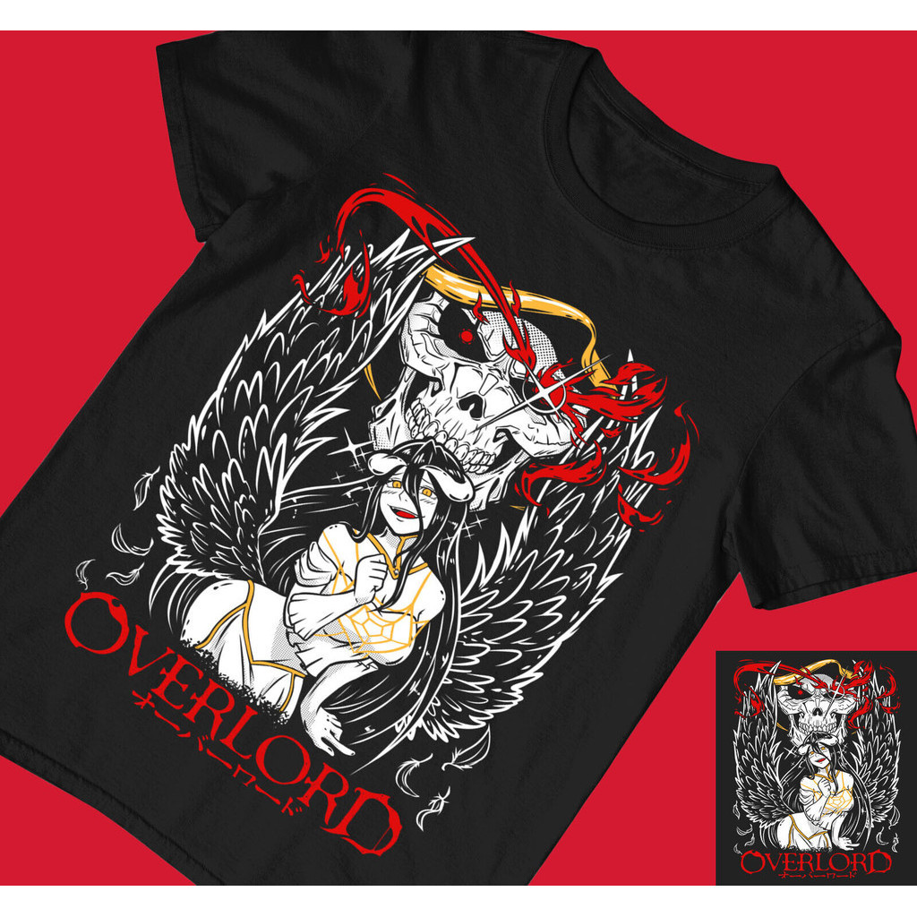 Overlord Ainz Ooaal Gown เสื้อยืด Unisex ใหม่ Albedo Overlord,อะนิเมะ,Graphic Tee