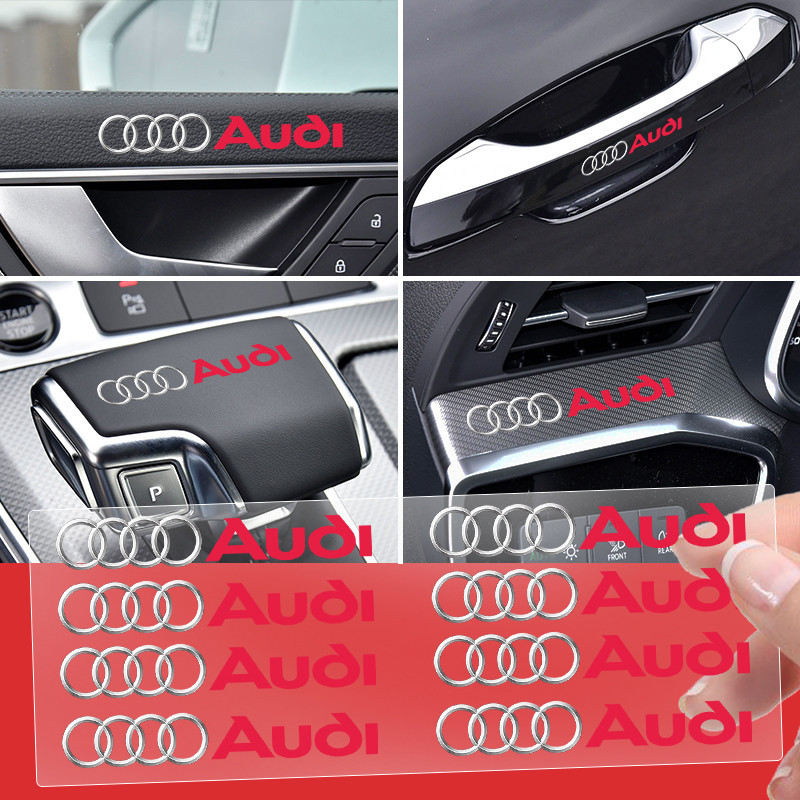 Universal รถรถจักรยานยนต์ป้ายสติกเกอร์รูปลอกตกแต่งสําหรับ Audi C6 C5 C7 A1 A3 A4 b5 b6 b7 b8 A5 A6 A