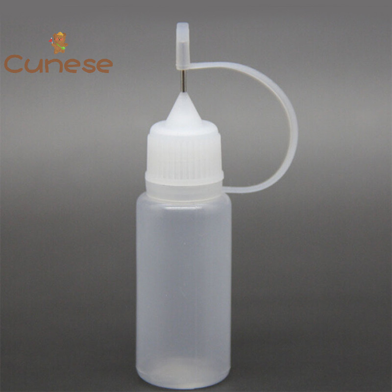 [Cunese ] 10ml Tip Bottle Applicator Bottle สําหรับเครื ่ องมือแต ่ งหน ้ าน ้ ํามันปากแหลมสี [ ใหม ่ ]