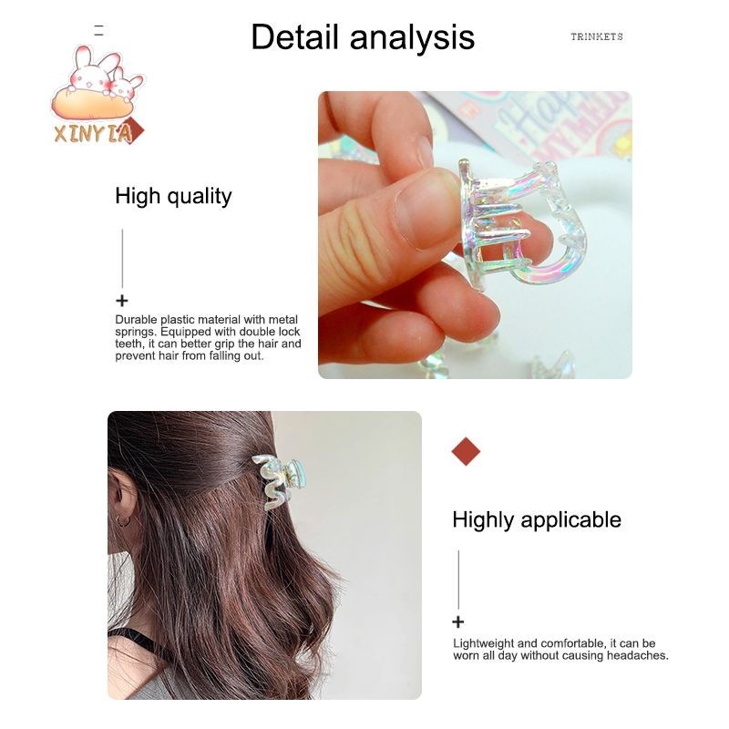 【 Xinyia 】🌸กิ๊บติดผม2024ใหม่คัลเลอร์เกาหลีเกาหลีแฟชั่นสําหรับผู้หญิงขนาดเล็กเครื่องประดับผม - รูปที่ 3