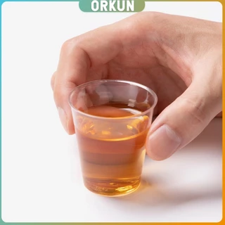 Orkun 50ml/30ml แก้วน้ําพลาสติกใส ขนาดเล็ก แบบใช้แล้วทิ้ง 50 ชิ้น แก้วเปค Plastic cup