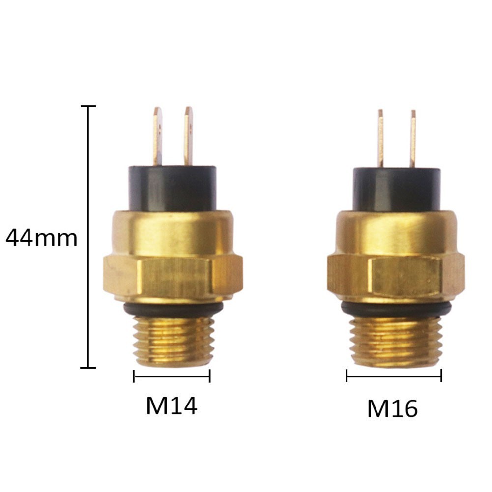 Ready Stock 1PC M14/M16 หม้อน้ํารถจักรยานยนต์พัดลมหล่อเย็นอุณหภูมิน้ําสวิตช์เทอร์โมสตัท