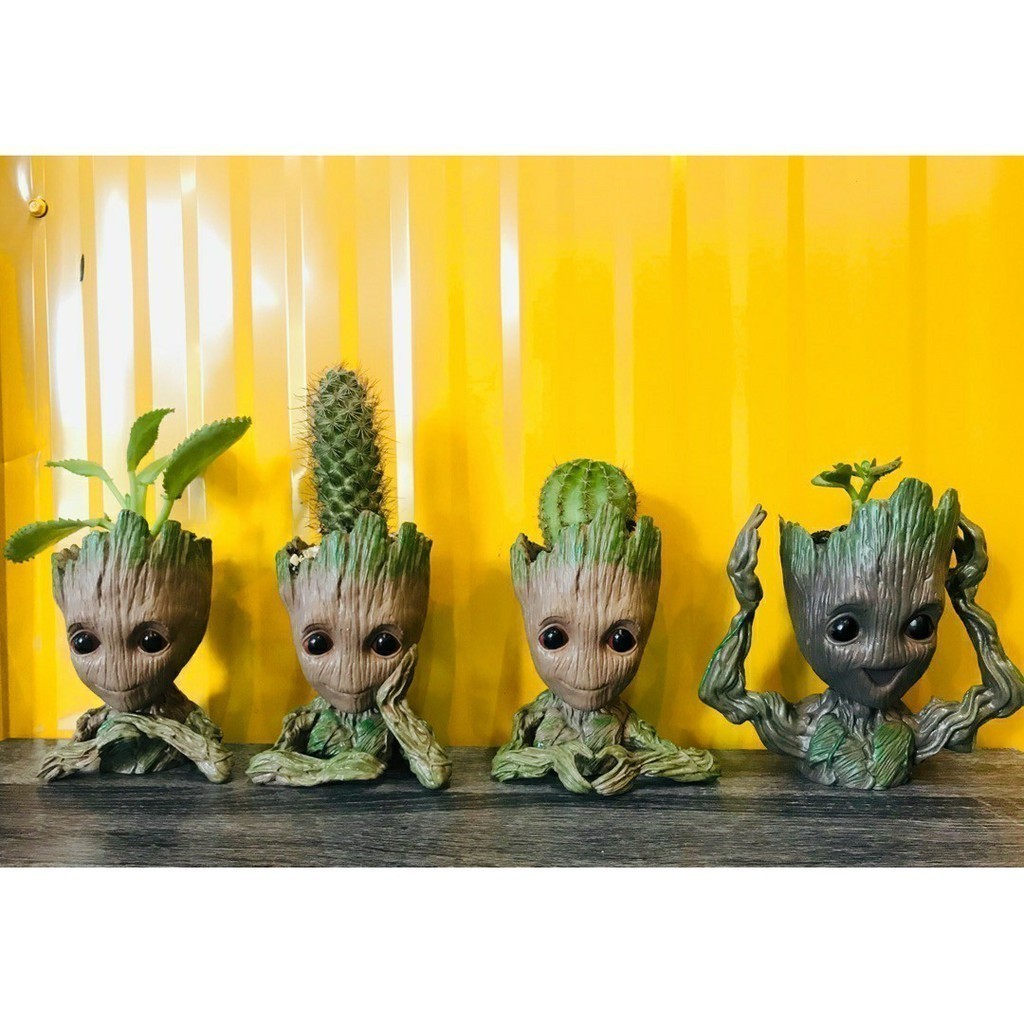 พร้อมส่ง 5 แบบ กระถางต้นไม้ Groot BABY GROOT กระถางแคคตัส