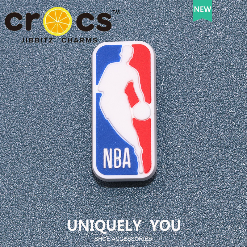 JIBBITZ cross charms ตัวติดรองเท้า โลโก้บาสเกตบอล สไตล์สปอร์ต ตัวติดรองเท้า cross