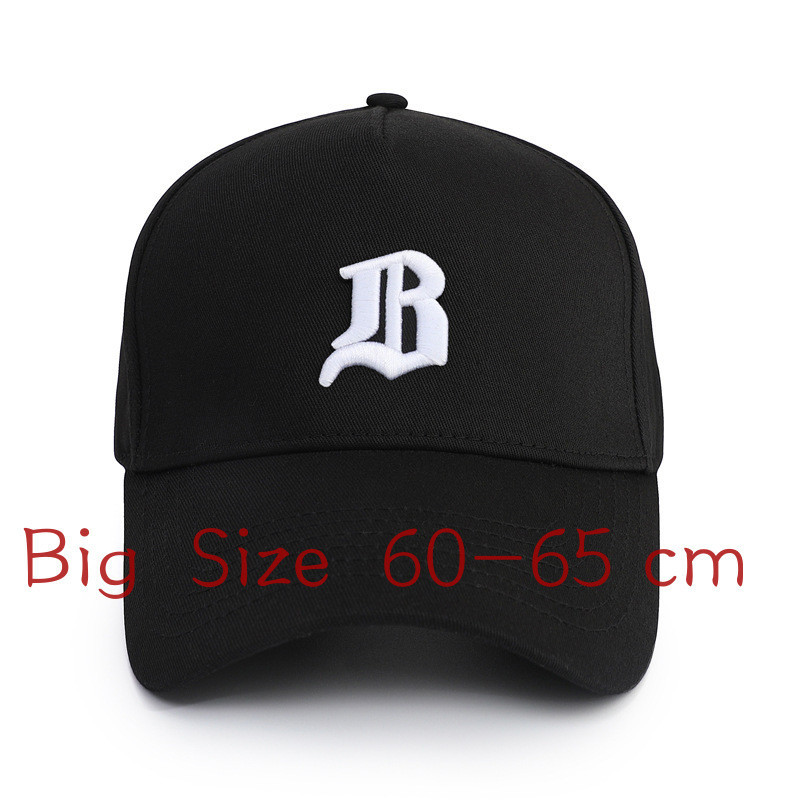 หมวกเบสบอลขนาดใหญ่ 60-65 ซม.ผ้าฝ้ายผู้ชายผู้หญิงเกาหลี Vintage Dad หมวกปรับ Trucker สไตล์ high top Caps