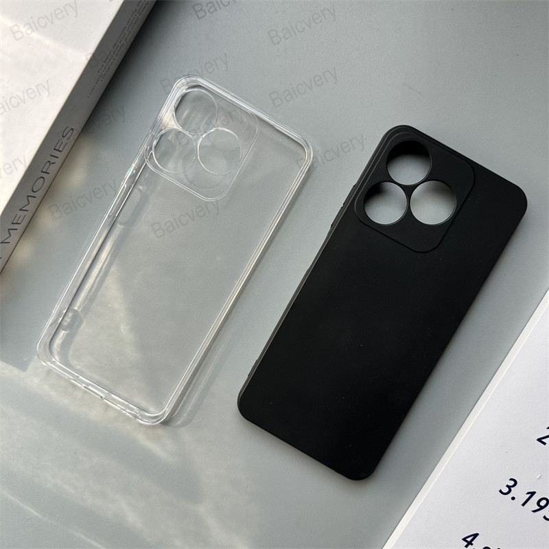เคสโทรศัพท์ Wiko T20 / ZTE Axon V60 คุณภาพสูง Anti-Drop โปร่งใสใสสีดําป้องกันเคสโทรศัพท์ Soft TPU ซิลิโคนกันกระแทกปกหลัง