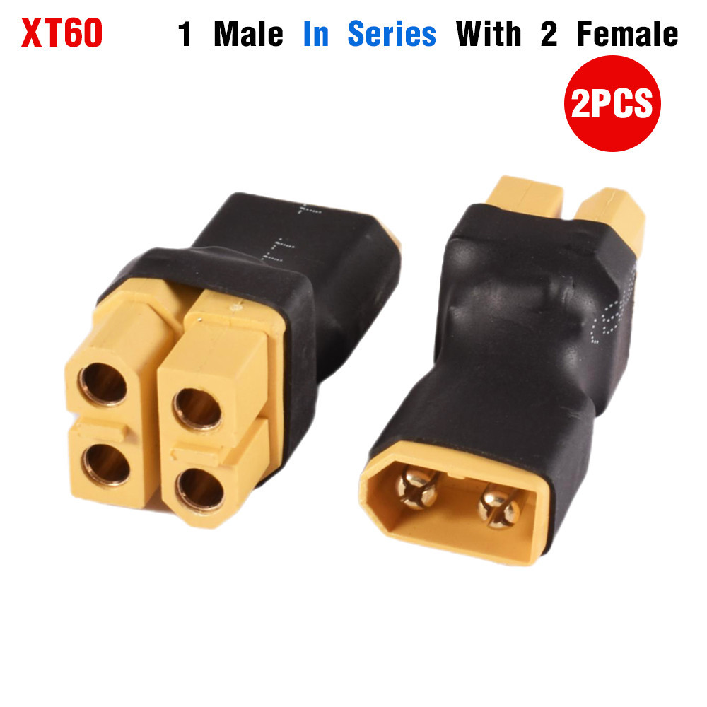 Xt60 ปลั๊ก Parallel Series อะแดปเตอร์ตัวเชื่อมต่อไม่มีสายไฟหญิงชายกับหญิงปลั๊กสําหรับ RC Lipo แบตเตอรี่