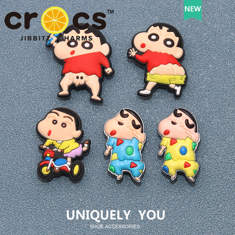 Jibbitz crocs Shoe Buckle Hole Shoe Accessories Crayon Shin-Chan หัวเข็มขัดตกแต่งการ์ตูน