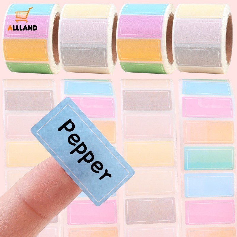 500 ชิ้น/ม้วนกันน้ําที่มีสีสันการจําแนกประเภทสติกเกอร์-ฉลากระบุกาวตนเอง-โรงเรียนสํานักงานไฟล์เอกสารป้ายชื่อ