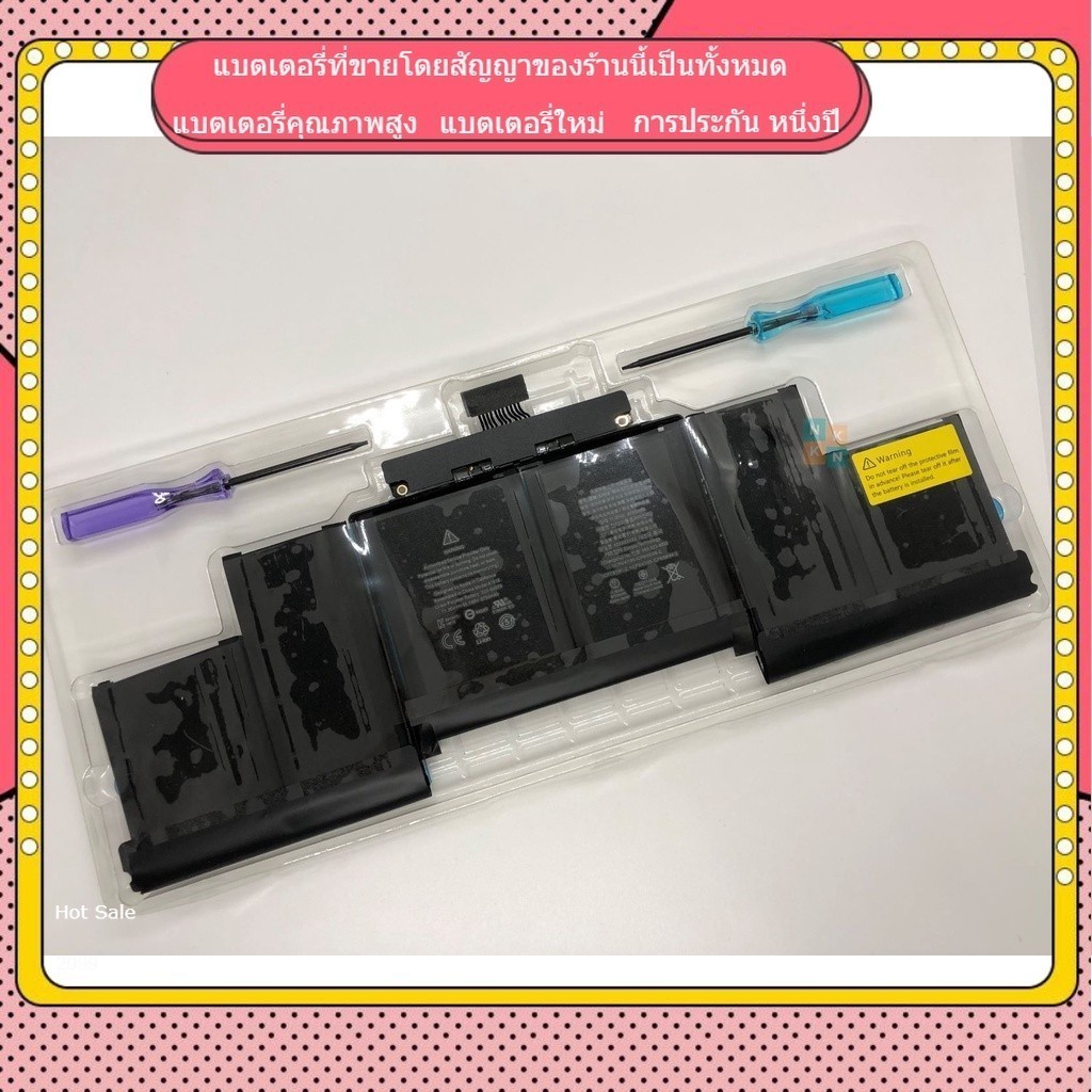 ⇞gefsd การประกัน หนึ่งปี Battery A1618 Pro 15" Retina Mid 2015 A1398 แบตเตอรี่ที่เข้ากันได้ใหม่ ⇞gef