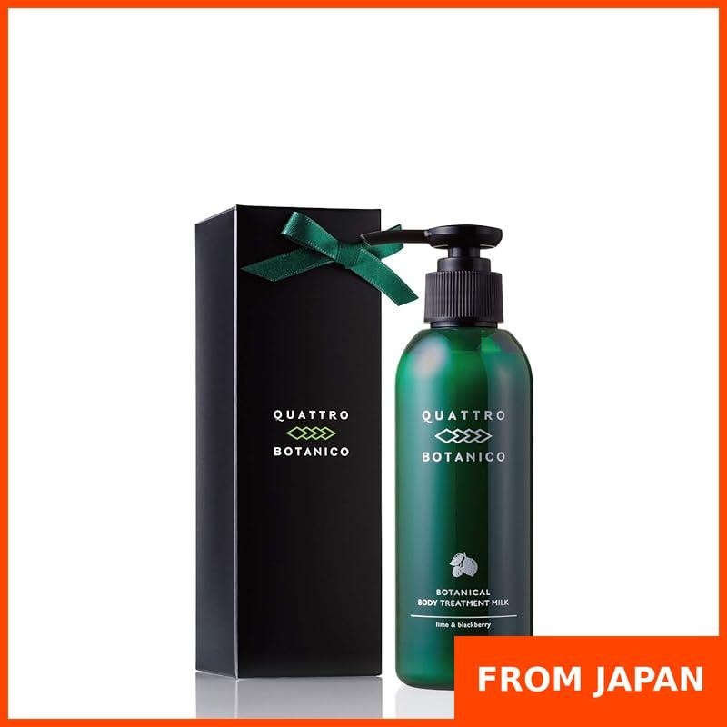 Quattro Botanico Body Cream with Gift Wrapping [Botanical Body Treatment Milk] Lime & Blackberry Sce