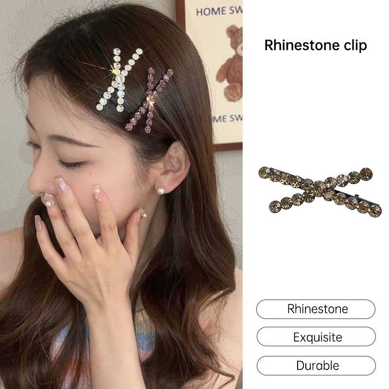 aidderse.thRhinestone Duckbillคลิปอเนกประสงค์อารมณ์กิ๊บผู้หญิงcross Bangsคลิป-