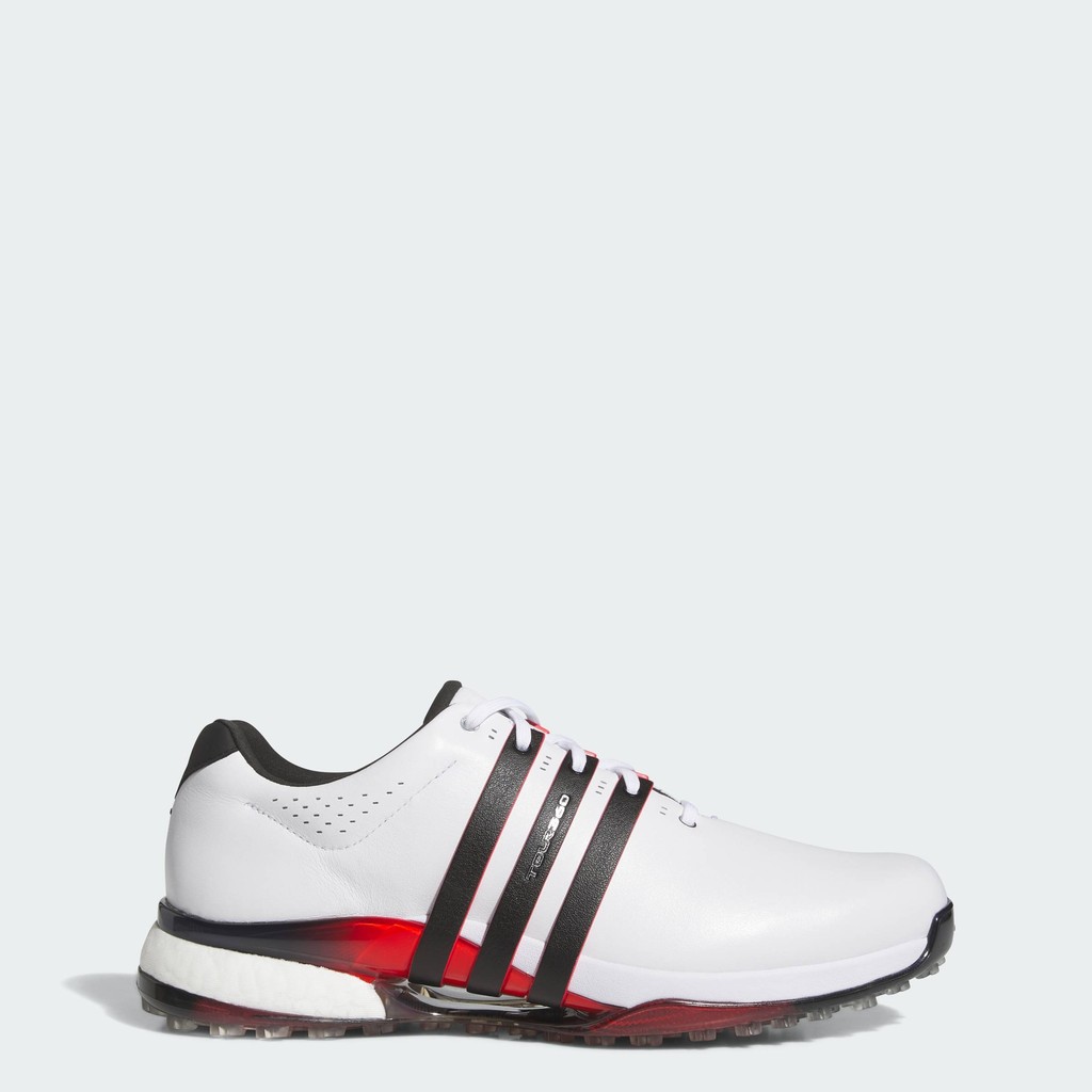 adidas กอล์ฟ รองเท้ากอล์ฟหน้ากว้างแบบไร้ปุ่ม Tour360 25 ผู้ชาย สีขาว IH5991