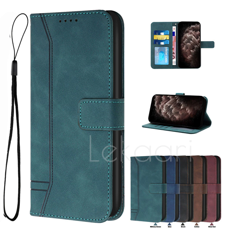 Matte Flip Case สําหรับ Huawei Y9 Y7A Mate 60 P60 P50 P40 P30 Nova Y90 Y70 9 SE 8i 6 4E Pro Lite ธุรกิจกระเป๋าสตางค์ปลอกหนังแม่เหล็กช่องใส่การ์ดฝาครอบ
