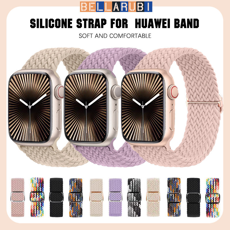 สายไนลอนถักเปียยืดหยุ่น for Apple Watch IWatch Ultra 3 2 49 Series 11 10 7 8 9 46 มม 41 มม 45 มม 38 มม 40 มม 42 มม 44 มม