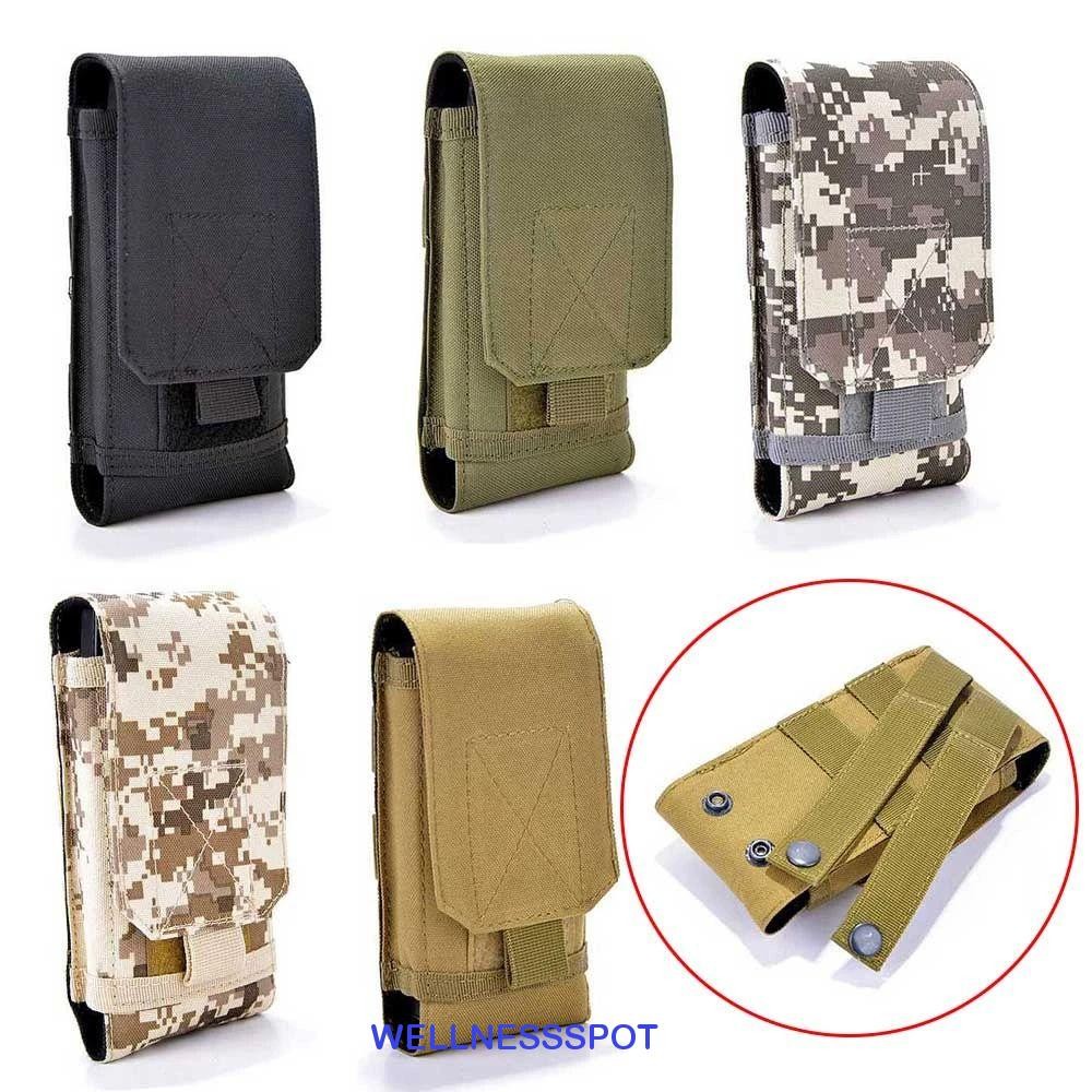 Wellnessspot เข็มขัดคาดเอวกลางแจ้ง กระเป๋าอเนกประสงค์สําหรับมือถือ Army