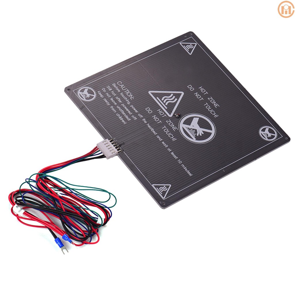Anet 3D เครื่องพิมพ์เตียงร้อนแผ่นฐานความร้อนแพลตฟอร์ม Heatbed แผ่นอลูมิเนียมขนาด 220 * 220 * 3 มม.พร