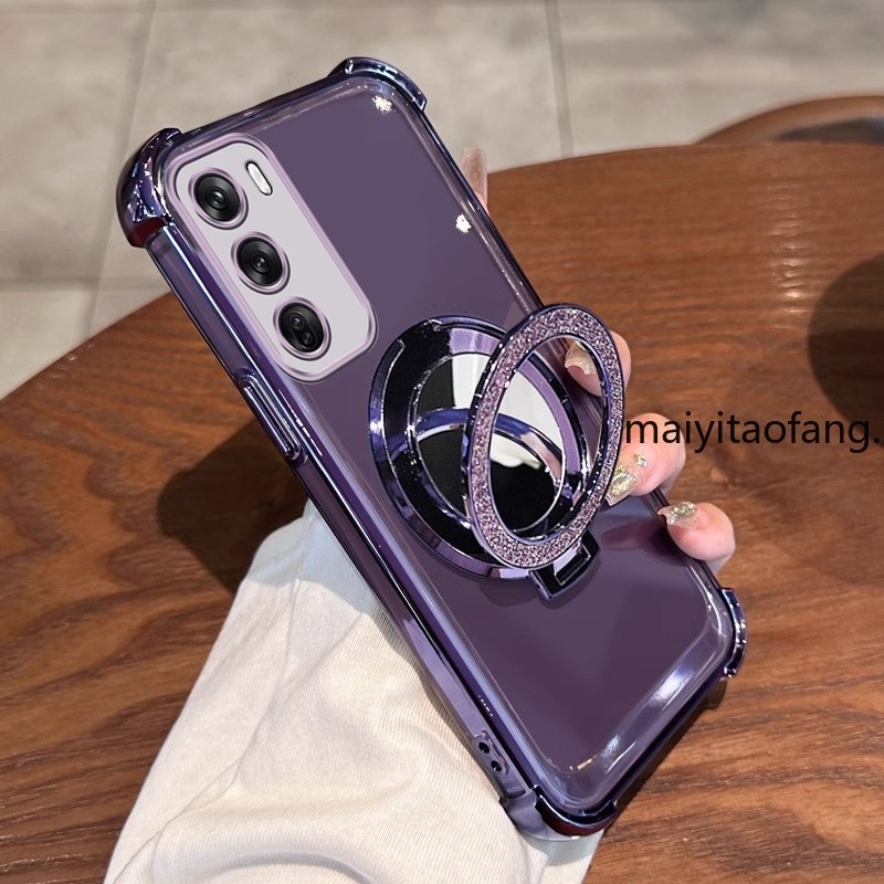 สําหรับ oppo reno12 pro 5g reno 12 5g 2024 เคสโทรศัพท์กันกระแทก 3D กระจกแต่งหน้าใหม่ soft case SJSFHZJ01