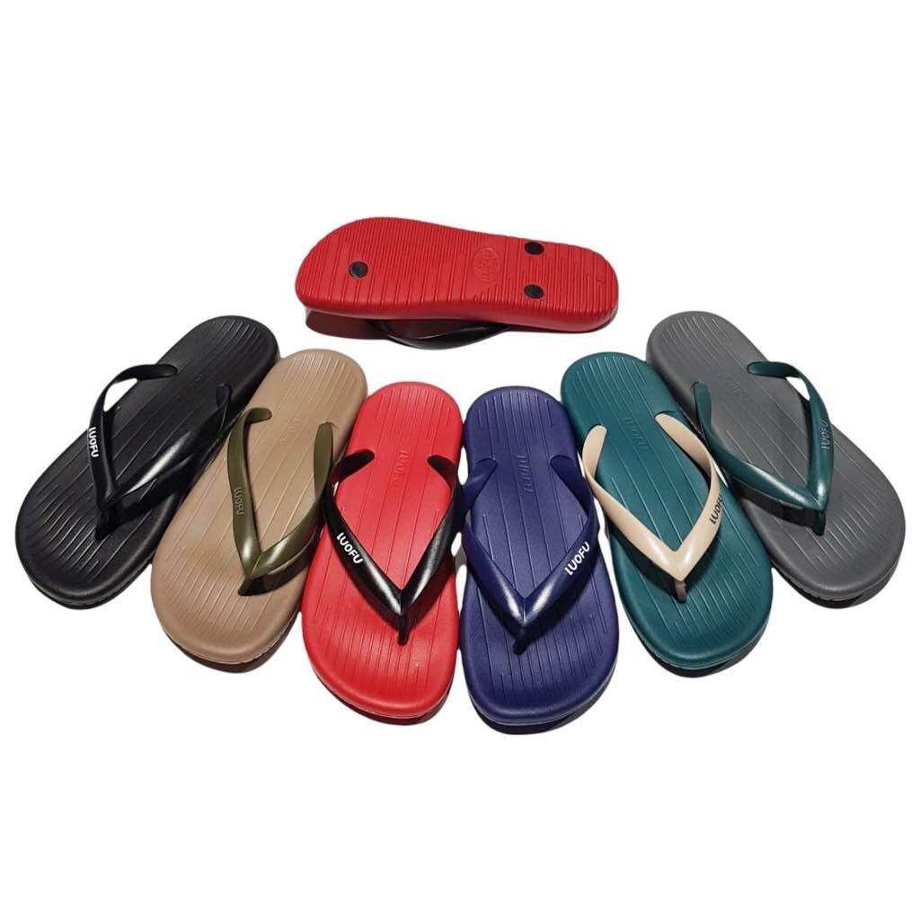 BLS Luofu รองเท้าแตะยางเยลลี่ผู้ชาย E7202-J2W (D4)