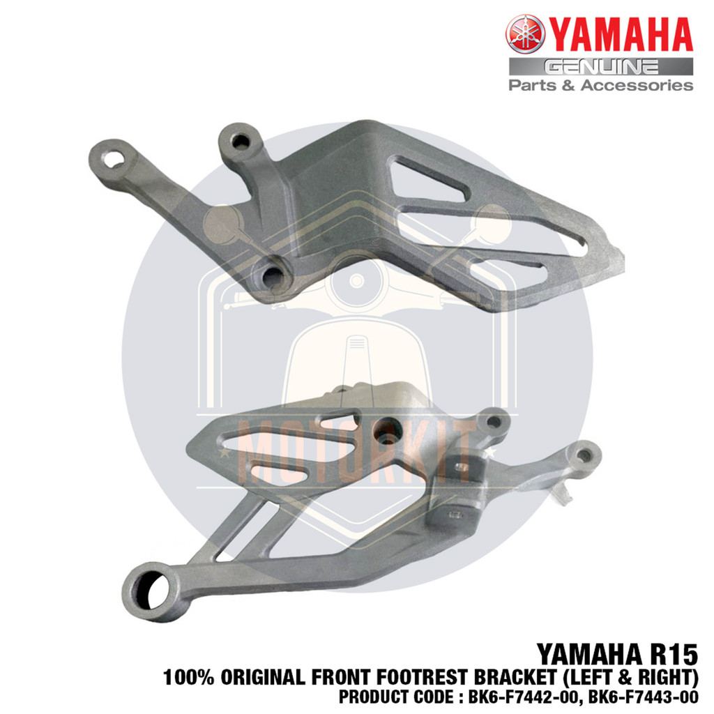 YAMAHA R15 M R15M FRONT FOOTREST BRACKET STAY ซ้ายขวา PEMIJAK KAKI DEPAN BK6-F7442-00 BK6-F7443-00