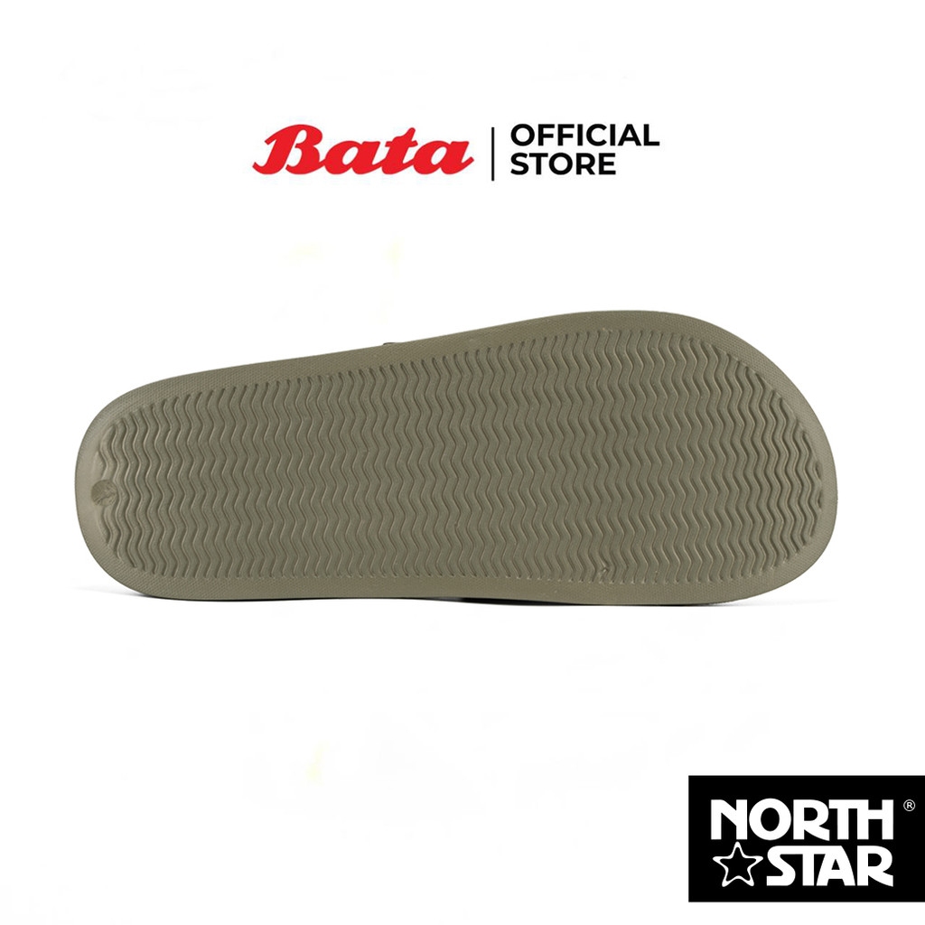 Bata บาจา North Star รองเท้าแตะแบบสวมน้ำหนักเบา ลุยน้ำ สำหรับผู้ชาย รุ่น PVC SLIDE สีเทา 8102111 สีโอลีฟ 8107111