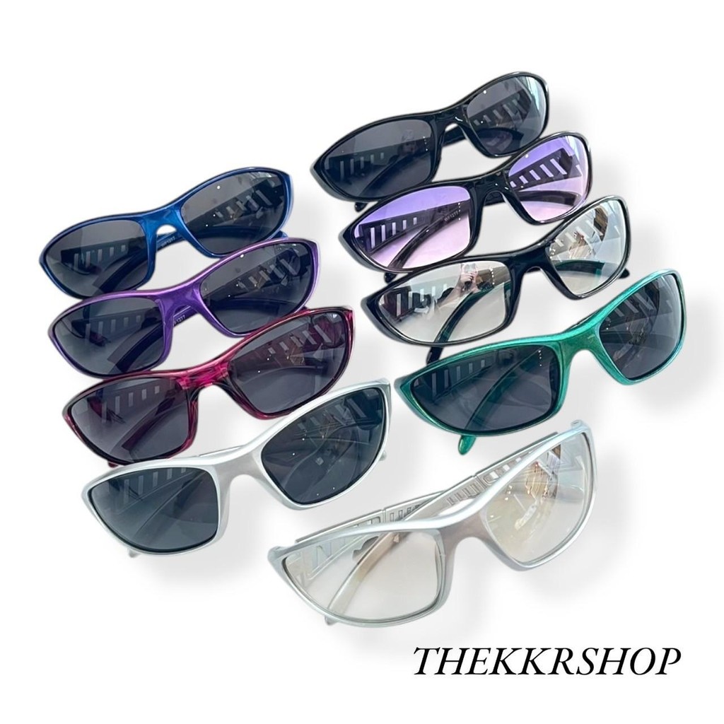 SUNGLASSES Sport แว่นกันแดดทรงสปอร์ต KD1277 กันแดดกันลม เลนส์หลากหลายสี ใส่ได้ทุกโอกาส มีบริการเก็บปลายทาง