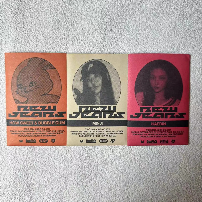 ของแท้ newjeans Photocard อัลบั้มหวานอย่างไร Photocard Group Seal Single Photocard minji HAERIN
