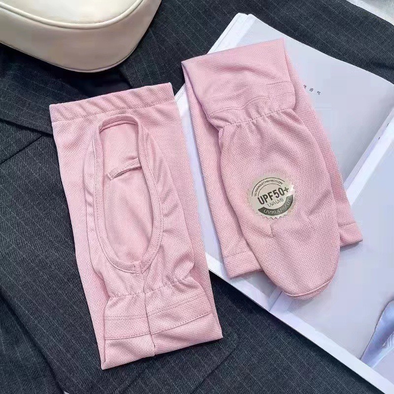 ปลอกแขนกันแดด ปลอกแขนผ้าไหมน้ำแข็งสำหรับผู้หญิง สนับแขนหลวมสำหรับขับรถในฤดูร้อน ป้องกันรังสียูวีสำหรับการปั่นจักรยาน