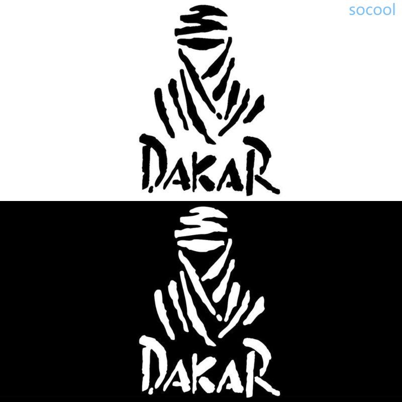 Soc * PVC ขนาดใหญ่สําหรับ DAKAR สติกเกอร์ 11 5x11 5 ซม.รถเครื่องยนต์ Hood Decals Auto จัดแต่งทรงผม Deco