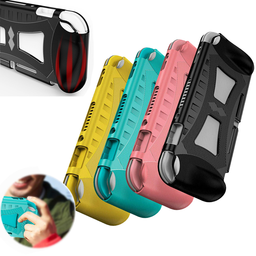 1 ชิ้นสําหรับ Nintendo Switch Lite เคสซิลิโคน Shock Proof TPU ฝาครอบป้องกันพร้อม Ergonomic Grip สําหรับ Nintend Switch Mini