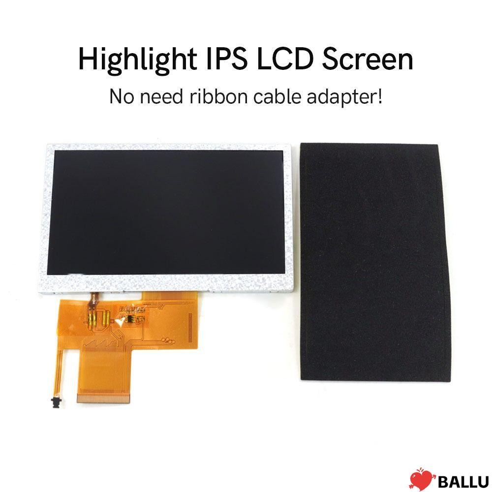 Ballu หน้าจอ IPS, อะไหล่ซ่อมจอแสดงผล LCD, หน้าจอคอนโซลต้นฉบับไฮไลท์ระดับมืออาชีพสําหรับ PSP1000