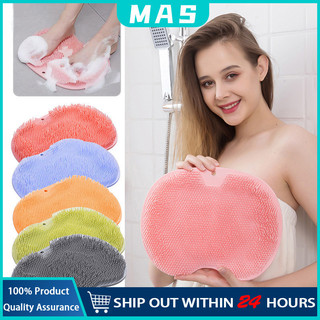 【MAS】Non-Slip Foot Brush Pads Massager Cleaner Scrubber Mat Silicone Massage Brush Foot Scrubber Pad