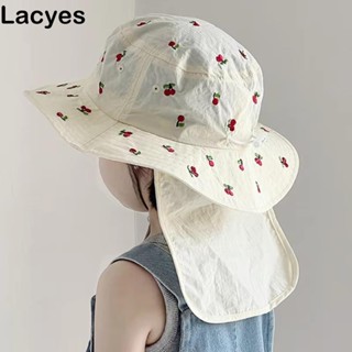 Lacyes เด็กปานามาหมวก, Kawaii การ์ตูนเย็บปักถักร้อยหมวกกันแด…