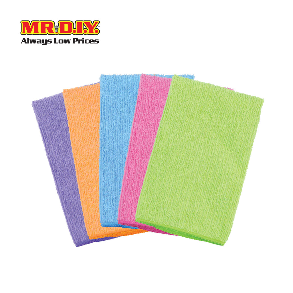 MR.D.I.Y ผ้าไมโครไฟเบอร์ สำหรับใช้ในห้องครัว ขนาด 41 X 48 ซม. คละสี  (5 ชิ้น/แพ็ก)