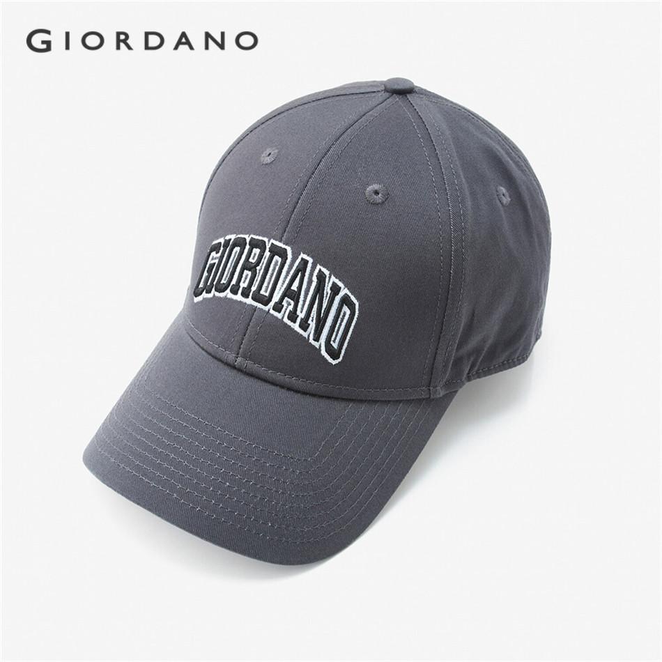 GIORDANO MEN หมวกปรับระดับผ้าฝ้ายปัก 01206021