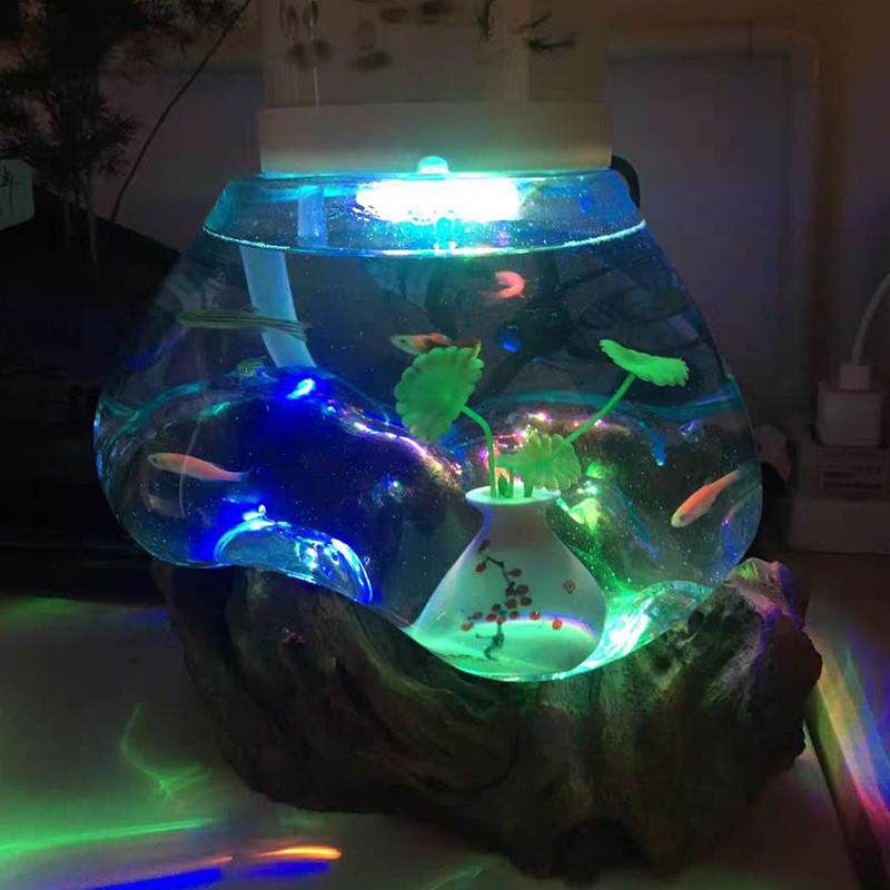Mini LED Fish Tank Light ไฟตกปลา Aquarium Light US รูปที่ 5