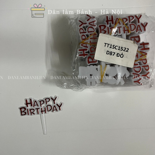 [ACCESSORIES] การ์ด Odd 1 Happy Birthday พร้อมตกแต่งเค้กและเค้กวันเกิด