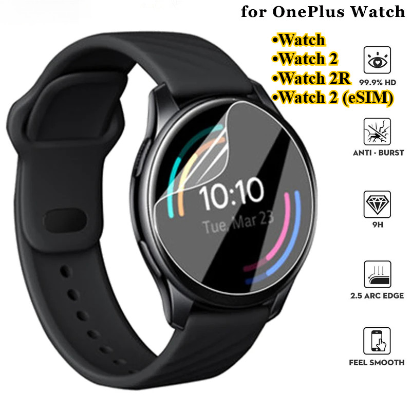 Soft TPU Hydrogel Clear ฟิล์มป้องกันสําหรับ Oneplus Watch 2 2R (eSIM) Full LCD Screen Protector สําห