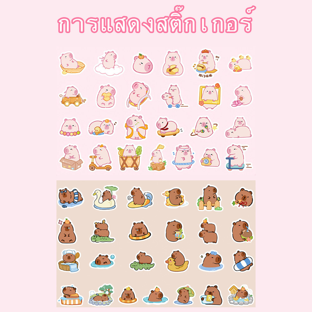 สติกเกอร์ Kapibala สติ๊กเกอร์ ปักเป้าน่ารัก เด็ก DIY ตกแต่งโทรศัพท์กรณีกระเป๋าถ้วย ฯลฯ สติกเกอร์การ์ตูน - รูปที่ 6