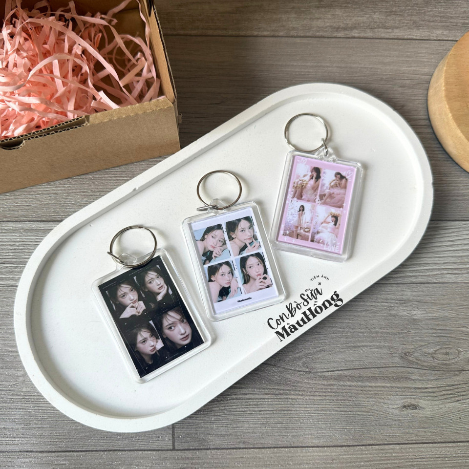 Photobooth Keychain Photo Print on Demand - DH