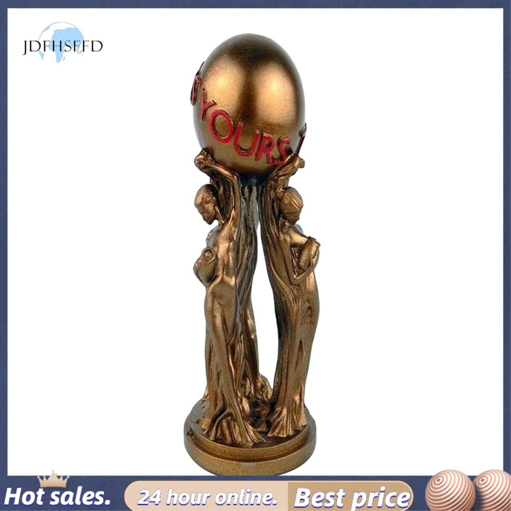 jdfhsffdThe World is Your รูปปั้น Trophy สําหรับตกแต่งบ้านสํานักงานวันเกิดสําเร็จการศึกษาพิธีเรซิ่นร