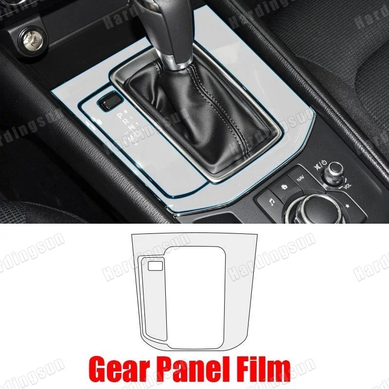 Mazda CX5 CX-5 2017-2024 แผงเกียร์หน้าต่าง Seitch แผง FilmTransparent ภายในป้องกันฟิล์ม TPU ป้องกันรอยขีดข่วน - รูปที่ 4
