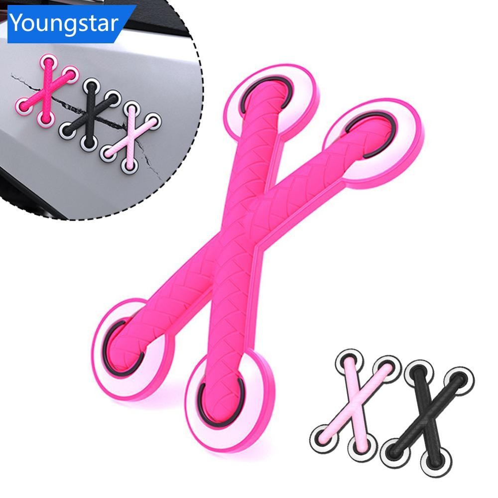 FYY รถรถจักรยานยนต์ Decals สติกเกอร์ตกแต่งสติกเกอร์ไวนิลตลก Cross Shoelaces กาวสําหรับ Girs หมวกกันน็อคสตรี
